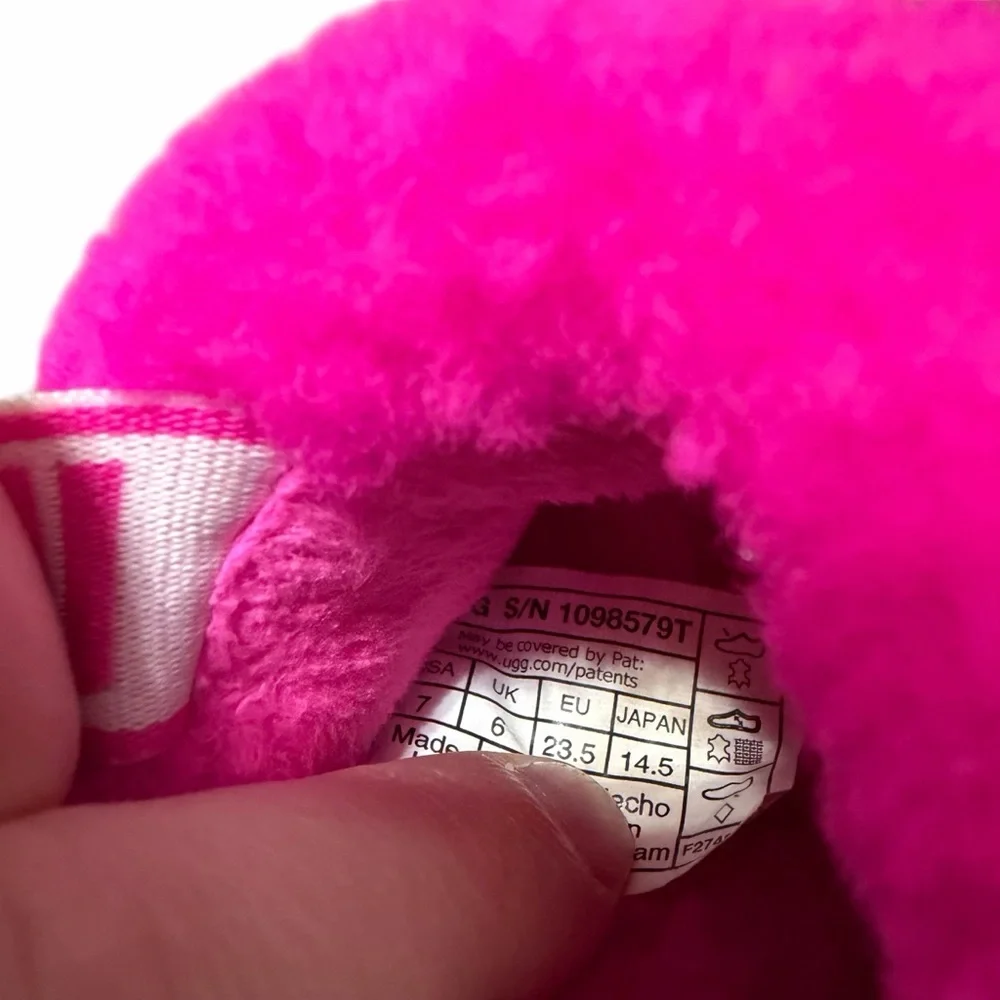 UGG Fluff Yeah Toddler Slides | Hot Pink‎ | Size 7
